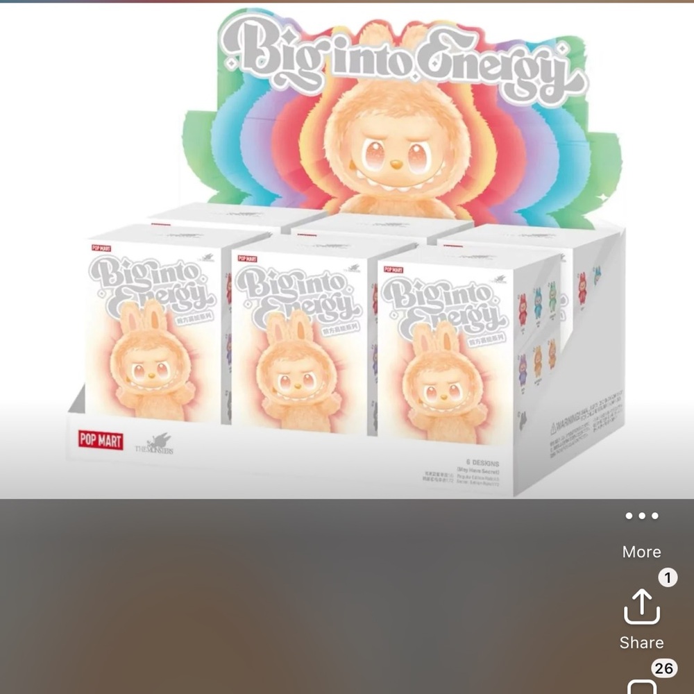 Pop Mart Big Into Energy Collectible Box